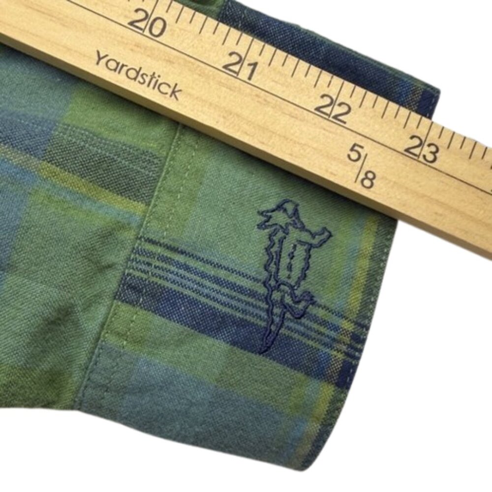 Horny Toad Green & Blue Plaid Button Down Shirt – Size L - Picture 5 of 8